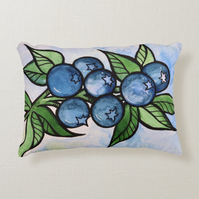 Almofada Decorativa Airelas com aquarela (Frente)