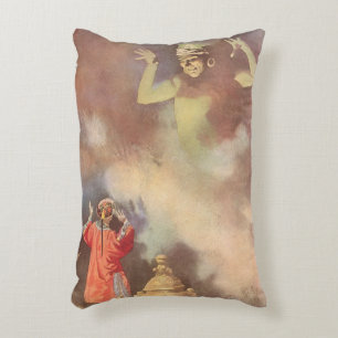 Almofada Decorativa Aladim Vintage e o Gênio da Lâmpada, Godwin