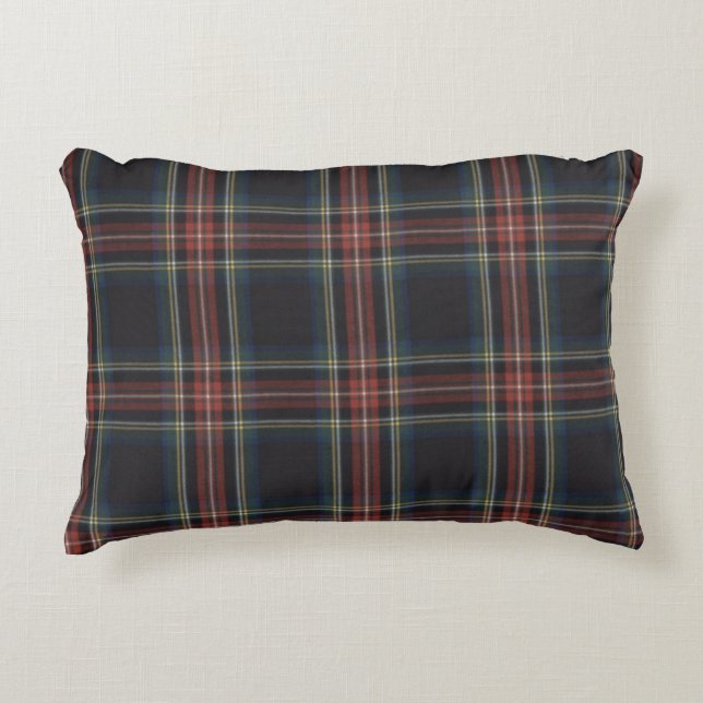 Almofada Decorativa Algodão Tartan Grau A (Frente)
