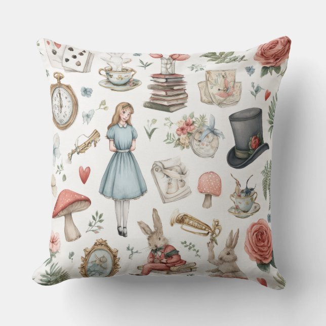 Almofada Decorativa Alice no País das Maravilhas (Frente)