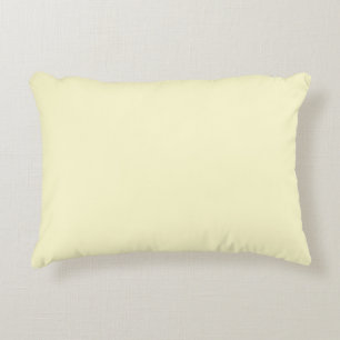 Almofada Decorativa Amarelo de Merengue Suave Amarelo Pastel Lemon