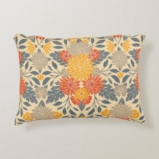 Almofada Decorativa Amarelo quente, laranja e azul