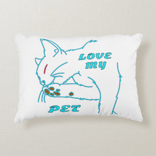 ALMOFADA DECORATIVA AME MEU GATO DE AQUA