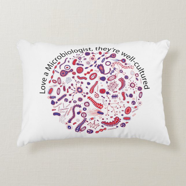 Almofada Decorativa Ame um microbiologista (Frente)