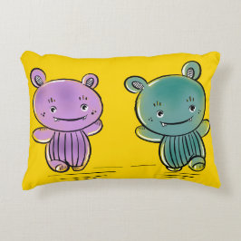 Almofada Decorativa Amigos Monstros Fofos