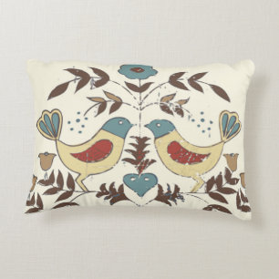 Almofada Decorativa Amish Birds Cottage Chic Distlefink