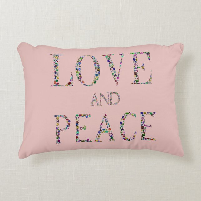 Almofada Decorativa Amor e Paz (Frente)