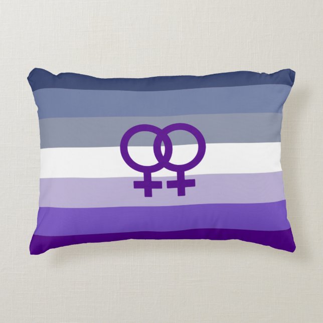 Almofada Decorativa Amor Lésbico Butch Orgulho WLW (Frente)