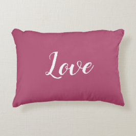Almofada Decorativa "Amor" no Travesseiro Bonito Berry Pink