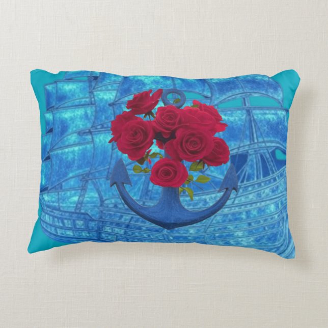 ALMOFADA DECORATIVA ANCHOR ROSA (Verso)