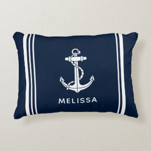 Almofada Decorativa Âncora de Barco Personalizada Náutica