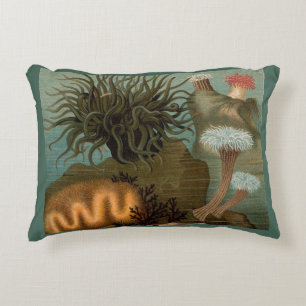 Almofada Decorativa Anêmonas impressão do século XIX
