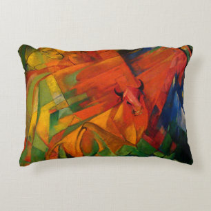 Almofada Decorativa Animais em uma Paisagem por Franz Marc