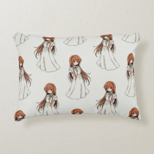 Almofada Decorativa Anime Weeb Girl Manga Pattern Design