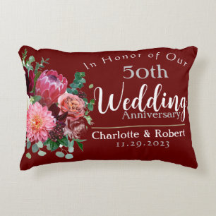 Almofada Decorativa Aniversário de 50 anos de Casamento 