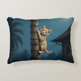 Almofada Decorativa Aprendendo a Subir – Momento de Gato Fofo