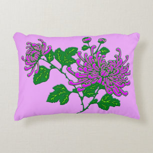 Almofada Decorativa Aranha-crisântemas chinesa - lavanda