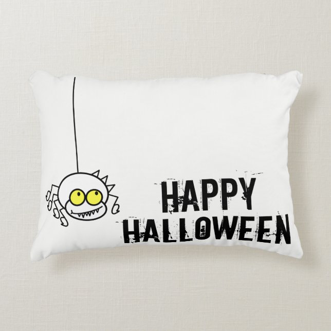 Almofada Decorativa Aranha Halloween (Frente)