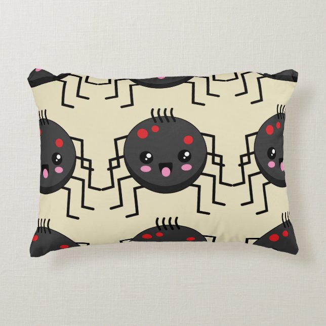 Almofada Decorativa Aranha Kawaii Cute (Frente)