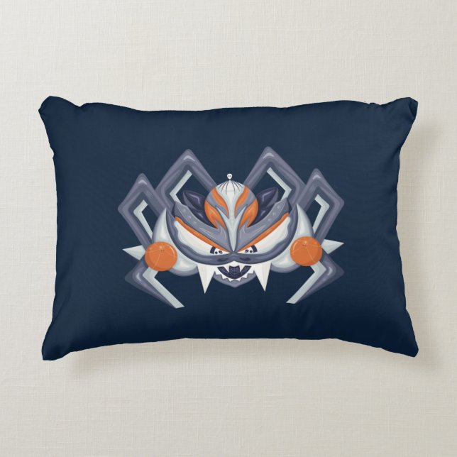 Almofada Decorativa Aranha Spooky do Halloween / Rei da Abóbora (Frente)