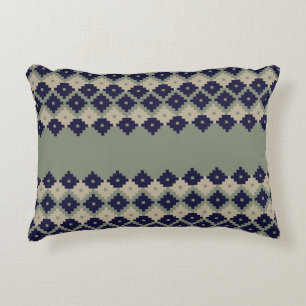 Almofada Decorativa Argyle fair isle com desenho de padrão sem descont