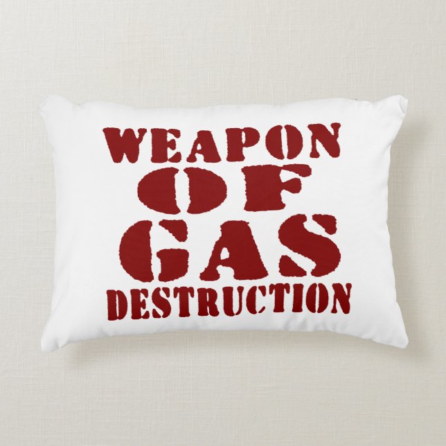 Almofada Decorativa Arma De Destruição De Gás (Frente)