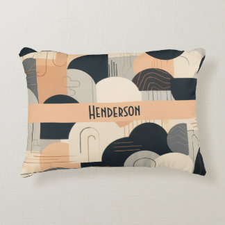 Almofada Decorativa Art Deco Inspired Design in Peach & Black
