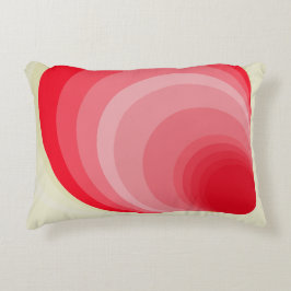 Almofada Decorativa Art Deco throw pillow in red and gold.