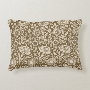 Almofada Decorativa Art Nouveau Carnação Damask, Taupe e Cream