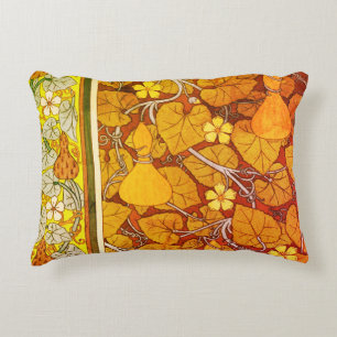 Almofada Decorativa Art nouveau impressão de gourd floral