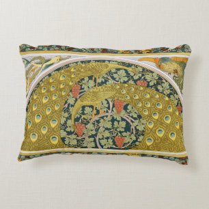 Almofada Decorativa Arte de Pavão Ornado no Estilo de William Morris c