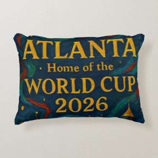 Almofada Decorativa Arte Elegante do Futebol de Atlanta 2026