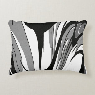 Almofada Decorativa Arte em forma de preto e branco