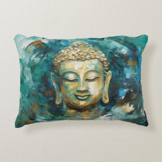 Almofada Decorativa Arte Espiritual Tranquilo Buda Aura