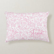 Arte floral aquarela NAME rosa doce e feminino