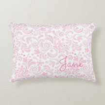 Arte floral em aquarela NAME rosa branco doce e fe