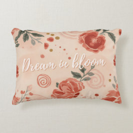 Almofada Decorativa Arte Floral Terracota Terrosa Minimalista