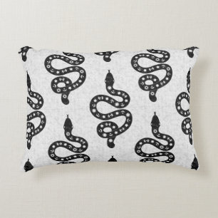 Almofada Decorativa Arte Folclórico Texturizado Grungy Witchy Cobra pr