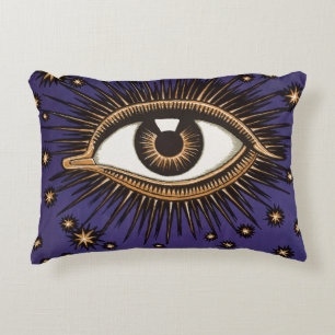 Almofada Decorativa Arte Místico Celestial Olho que Tudo Vê Vintage