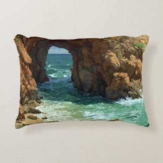 Almofada Decorativa Arte pixel caverna oceânica