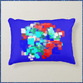 Almofada Decorativa Artsy Red e Blue Abstrato
