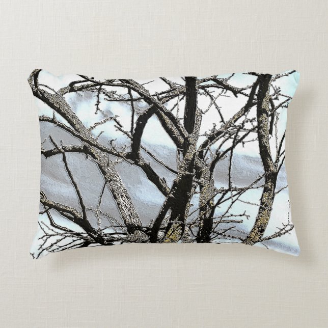 ALMOFADA DECORATIVA ÁRVORE DE INVERNO (Frente)