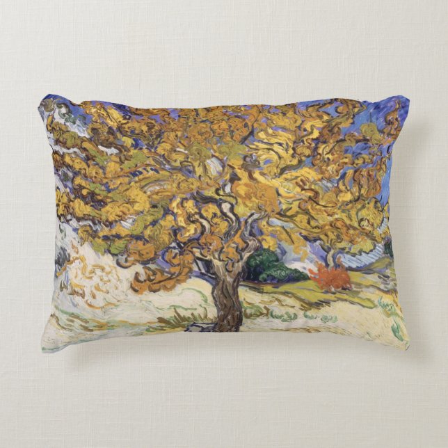 Almofada Decorativa Árvore de Mulberry de Vincent van Gogh |, 1889 (Frente)