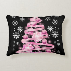 Almofada Decorativa Árvore de Natal de Floco de Neve Branco