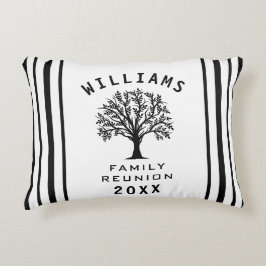 Almofada Decorativa Árvore Legal de Reunião da Família de Viagens de V
