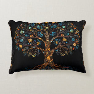 Almofada Decorativa Árvore Mosaica Encantada