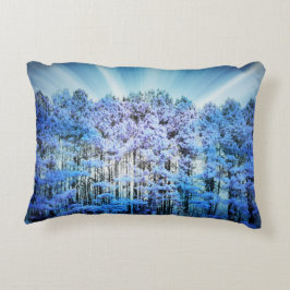 Almofada Decorativa Árvores Azuis