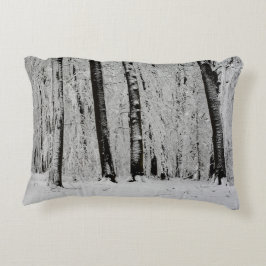 Almofada Decorativa Árvores de Neve de Inverno   -     -