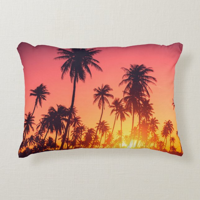 Almofada Decorativa Árvores tropicais (Frente)