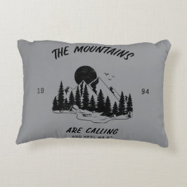 Almofada Decorativa As montanhas estão chamando e aqui vamos nós